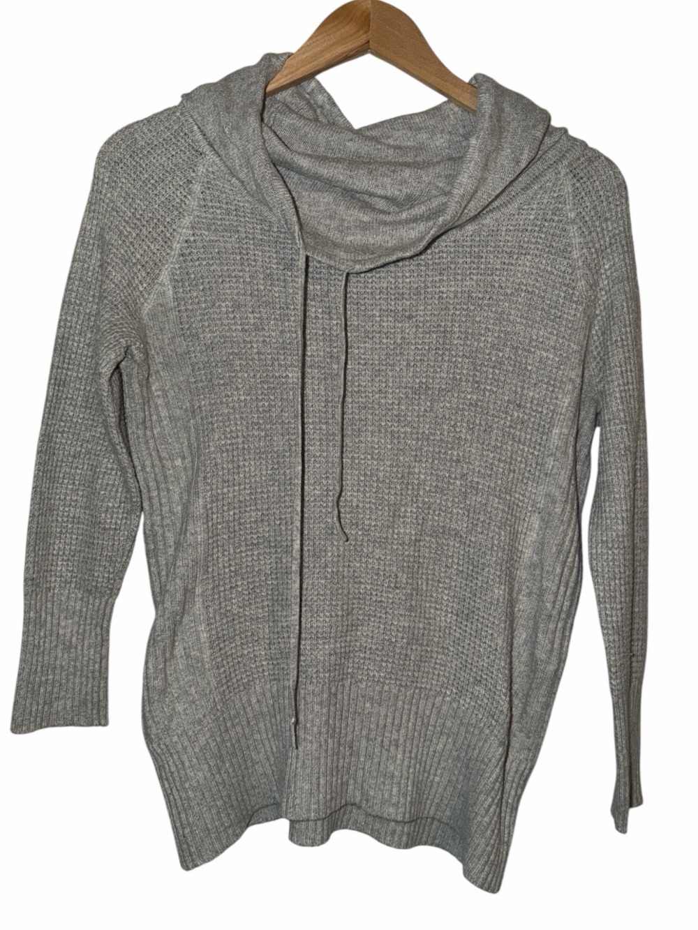 LOFT Rabbit Hair Rayon Blend Drape Cowl Neck Sweater Women’s Medium Cozy Core